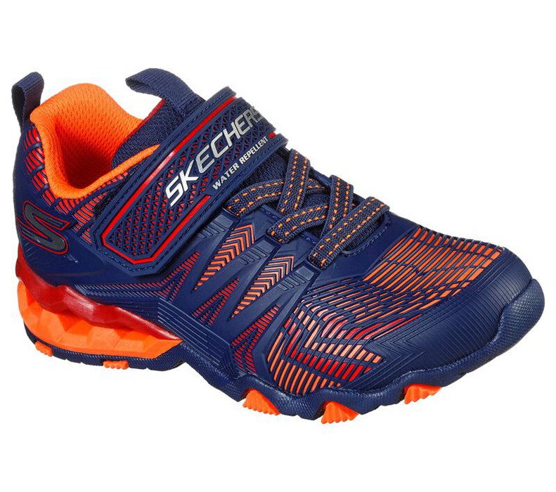 Skechers Pojkar Marinblå/Orange Sneakers - Hydro-Static - Nidro - Sverige (OEFKA-5891)